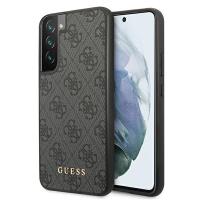 Guess 4G Metal Gold Logo - Etui Samsung Galaxy S22 (szary) Guess 4G Metal Gold Logo - Etui Samsung Galaxy S22 (szary)