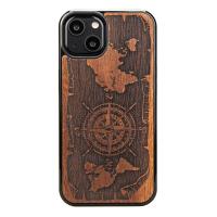 Bewood Róża Wiatrów Merbau - Etui do iPhone 13 Bewood Róża Wiatrów Merbau - Etui do iPhone 13