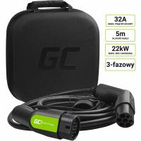 Green Cell - Kabel GC EV Type 2 22kW 5m do ładowania Tesla Model 3 / S / X, Leaf, ZOE, i3, ID.3, I-Pace, E-Tron, Taycan Green Cell - Kabel GC EV Type 2 22kW 5m do ładowania Tesla Model 3 / S / X, Leaf, ZOE, i3, ID.3, I-Pace, E-Tron, Taycan
