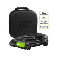 Green Cell - Kabel GC EV Type 2 11kW 5m do ładowania Tesla Model 3 / S / X, Leaf, ZOE, i3, ID.3, I-Pace, E-Tron, Kona, Ioniq