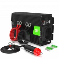 Green Cell - Przetwornica napięcia Inwerter 24V na 230V 500W/1000W Czysta sinusoida Green Cell - Przetwornica napięcia Inwerter 24V na 230V 500W/1000W Czysta sinusoida