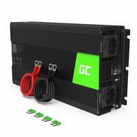 Green Cell - Przetwornica napięcia Inwerter 12V na 230V 1500W/3000W Modyfikowana sinusoida Green Cell - Przetwornica napięcia Inwerter 12V na 230V 1500W/3000W Modyfikowana sinusoida