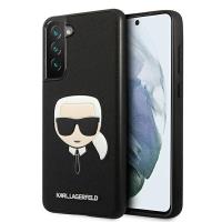 Karl Lagerfeld Saffiano Ikonik Karl`s Head - Etui Samsung Galaxy S21 FE (czarny)