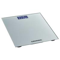 Grundig - Elektroniczna waga łazienkowa, szklana, do 180 kg (srebrny)