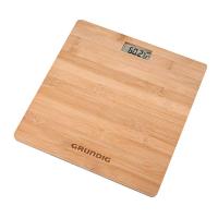 Grundig - Waga łazienkowa z naturalnego bambusa 180 kg