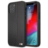 BMW Carbon Tricolor - Etui iPhone 12 Pro Max (czarny) BMW Carbon Tricolor - Etui iPhone 12 Pro Max (czarny)