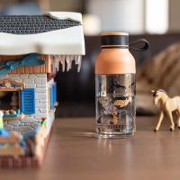 Quokka Ice Kids with strap - Butelka na wodę ecozen 430 ml z paskiem (In The Woods)