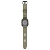 Spigen Rugged Armor Pro - Pasek z obudową do Apple Watch 44/45 mm (Vintage Khaki)