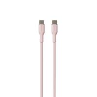 PURO ICON Soft Cable – Kabel USB-C do USB-C 1.5 m (Dusty Pink)