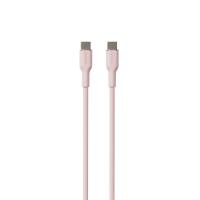 PURO ICON Soft Cable – Kabel USB-C do USB-C 1.5 m (Dusty Pink)