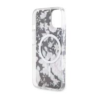 Guess Flower MagSafe - Etui iPhone 14 Plus (Czarny)