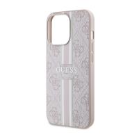 Guess 4G Printed Stripes MagSafe - Etui iPhone 13 Pro (Różowy)