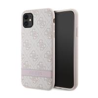 Guess 4G Printed Stripe - Etui iPhone 11 / iPhone XR (różowy) Guess 4G Printed Stripe - Etui iPhone 11 / iPhone XR (różowy)