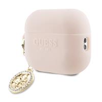 Guess 3D Rubber 4G Diamond Charm - Etui AirPods Pro 2 (Różowy)