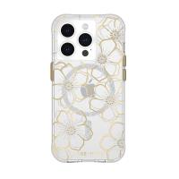 Case-Mate Floral Gems MagSafe - Etui iPhone 15 Pro (Gold) Case-Mate Floral Gems MagSafe - Etui iPhone 15 Pro (Gold)
