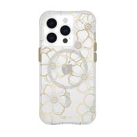 Case-Mate Floral Gems MagSafe - Etui iPhone 15 Pro (Gold)