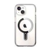 Speck Presidio Perfect-Clear ClickLock & MagSafe - Etui iPhone 16e / iPhone 15 / iPhone 14 / iPhone 13 (Clear / Chrome Finish / Serene Silver)
