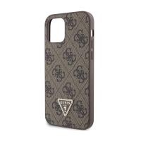 Guess Crossbody 4G Metal Logo - Etui iPhone 12 / iPhone 12 Pro (brązowy)