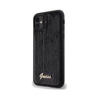 Guess Sequin Script Metal - Etui iPhone 11 (czarny)