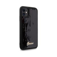 Guess Sequin Script Metal - Etui iPhone 11 (czarny)