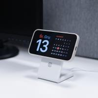 Crong MagSpot Pivot Stand - Ładowarka bezprzewodowa 3w1 z MagSafe do iPhone, Apple Watch i AirPods (biały)