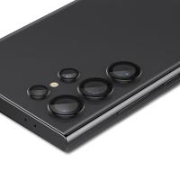 Spigen Optik Pro GLAS.TR EZ Fit Camera Protector 2-Pack - Szkło ochronne na obiektyw do Samsung Galaxy S24 Ultra (2 szt) (Czarny)