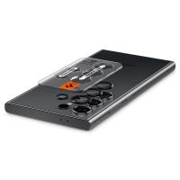Spigen Optik Pro GLAS.TR EZ Fit Camera Protector 2-Pack - Szkło ochronne na obiektyw do Samsung Galaxy S24 Ultra (2 szt) (Czarny)