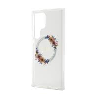 Guess IML Flowers Wreath MagSafe - Etui Samsung Galaxy S24 Ultra (przezroczysty)