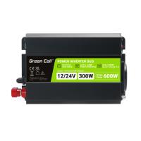 Green Cell - Przetwornica napięcia Inwerter DUO 12V/24V na 230V 300W/600W Modyfikowana sinusoida