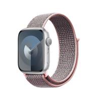Crong Nylon - Pasek sportowy do Apple Watch 38/40/41/42 mm (Light Pink)