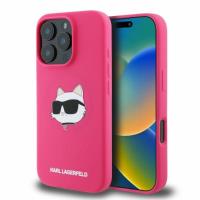 Karl Lagerfeld Silicone Choupette Head Print MagSafe - Etui iPhone 16 Pro Max (fuksja) Karl Lagerfeld Silicone Choupette Head Print MagSafe - Etui iPhone 16 Pro Max (fuksja)