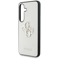Guess Grained Big 4G Logo Small Classic Logo - Etui do Samsung Galaxy S25 (beżowy)