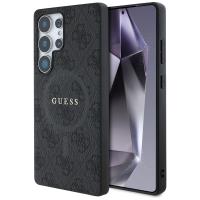 Guess Leather 4G Colored Ring Classic Logo MagSafe - Etui do Samsung Galaxy S25 Ultra (czarny) Guess Leather 4G Colored Ring Classic Logo MagSafe - Etui do Samsung Galaxy S25 Ultra (czarny)
