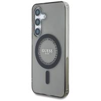 Guess Rhinestones Printed Classic Logo MagSafe - Etui do Samsung Galaxy S25 (czarny)
