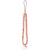 Hello Kitty Pearls Kitty Head - Zawieszka do telefonu (czerwony)