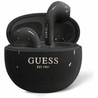 Guess Glossy Effect Egg Shape Printed Classic Logo - Słuchawki Bluetooth TWS + etui ładujące (czarny) Guess Glossy Effect Egg Shape Printed Classic Logo - Słuchawki Bluetooth TWS + etui ładujące (czarny)