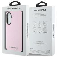 Karl Lagerfeld Saffiano Metal Logo - Etui do Samsung Galaxy A56 5G (różowy)