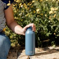 Quokka Solid - Butelka termiczna ze stali nierdzewnej 510 ml (Stone Blue)