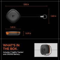 Spigen TagMe Bluetooth Tracker - Lokalizator do kluczy, plecaka, torby Apple Find My (Czarny)