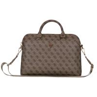 Guess 4G Zipper Pocket Triangle Logo - Torba na notebooka 15" (brązowy) Guess 4G Zipper Pocket Triangle Logo - Torba na notebooka 15" (brązowy)