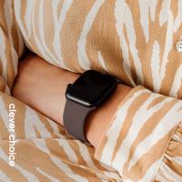 Crong Liquid - Pasek do Apple Watch 38/40/41/42 mm (brązowy)