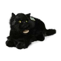 Rappa - Pluszowa realistyczna maskotka Kot czarny leżący 30 cm Eco-Friendly