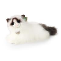Rappa - Pluszowa realistyczna maskotka Kot Ragdoll leżący 35 cm Eco-Friendly