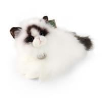 Rappa - Pluszowa realistyczna maskotka Kot Ragdoll leżący 35 cm Eco-Friendly