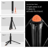 Spigen S541W Bluetooth Selfie Stick Tripod - Statyw na smartfon / uchwyt selfie stick (Black)