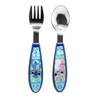 Disney Stitch - Zestaw metalowych sztućców z kolekcji Stitch & Angel (łyżka i widelec) Disney Stitch - Zestaw metalowych sztućców z kolekcji Stitch & Angel (łyżka i widelec)