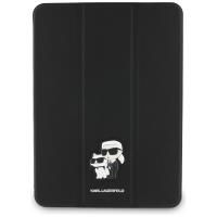 Karl Lagerfeld Book Cover Saffiano Magnetic Karl & Choupette - Etui iPad Pro 11" M4 (2024) (czarny)