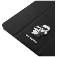 Karl Lagerfeld Book Cover Saffiano Magnetic Karl & Choupette - Etui iPad Air 13” M3 (2025) / iPad Air 13” M2 (2024) (czarny)