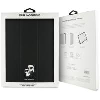 Karl Lagerfeld Book Cover Saffiano Magnetic Karl & Choupette - Etui iPad Air 13” M3 (2025) / iPad Air 13” M2 (2024) (czarny)
