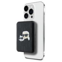 Karl Lagerfeld Karl & Choupette Head Pin MagSafe - Power Bank indukcyjny 5000 mAh 15W (czarny) Karl Lagerfeld Karl & Choupette Head Pin MagSafe - Power Bank indukcyjny 5000 mAh 15W (czarny)
